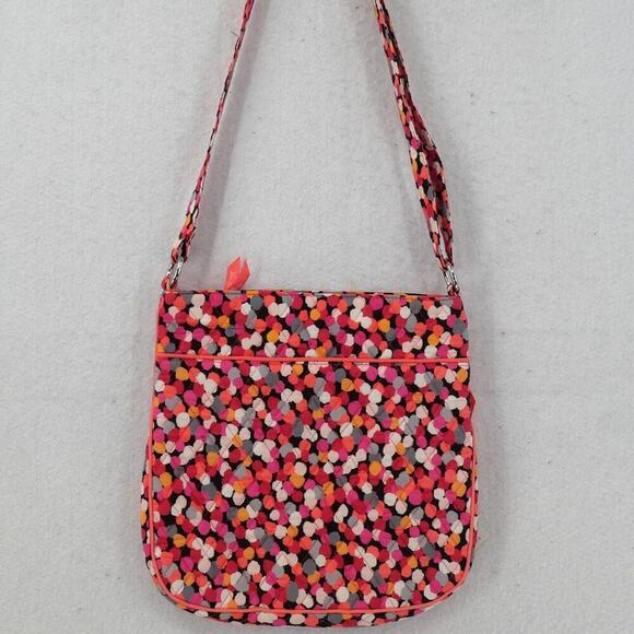 NEW Vera Bradley Women's Triple Zip Hipster Pixie Confetti CrossBody Purse Bag - Picture 10 of 10